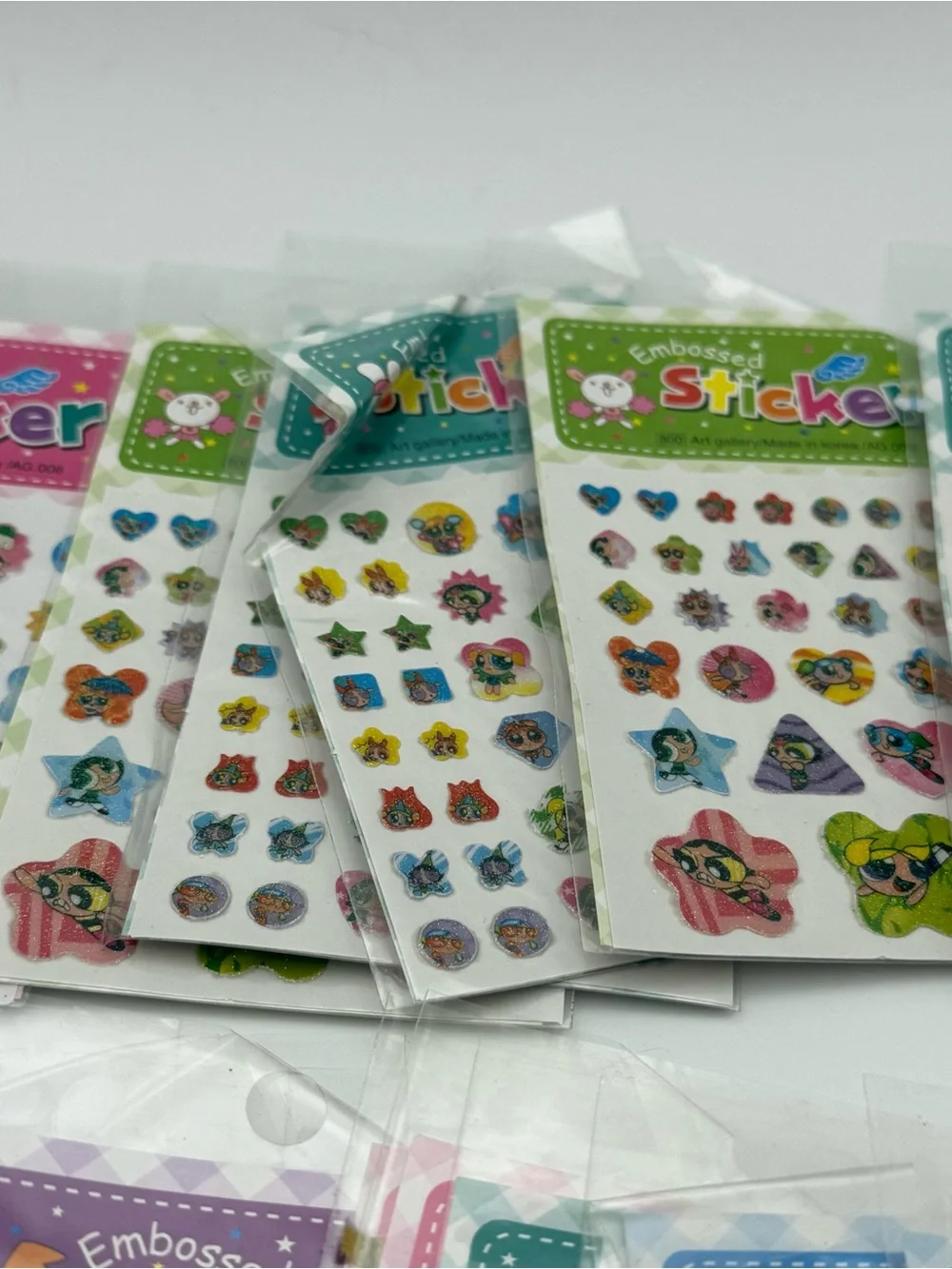 Assorted Embossed Sticker Sheets - Multicolor